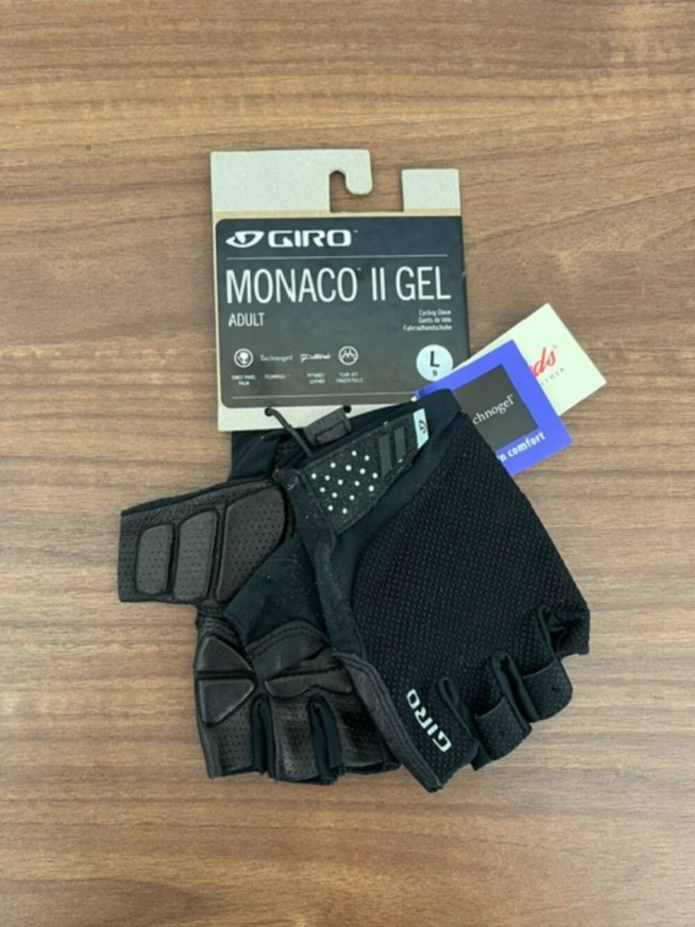 Giro Monaco II Gel Cycling Gloves Large 9 Black